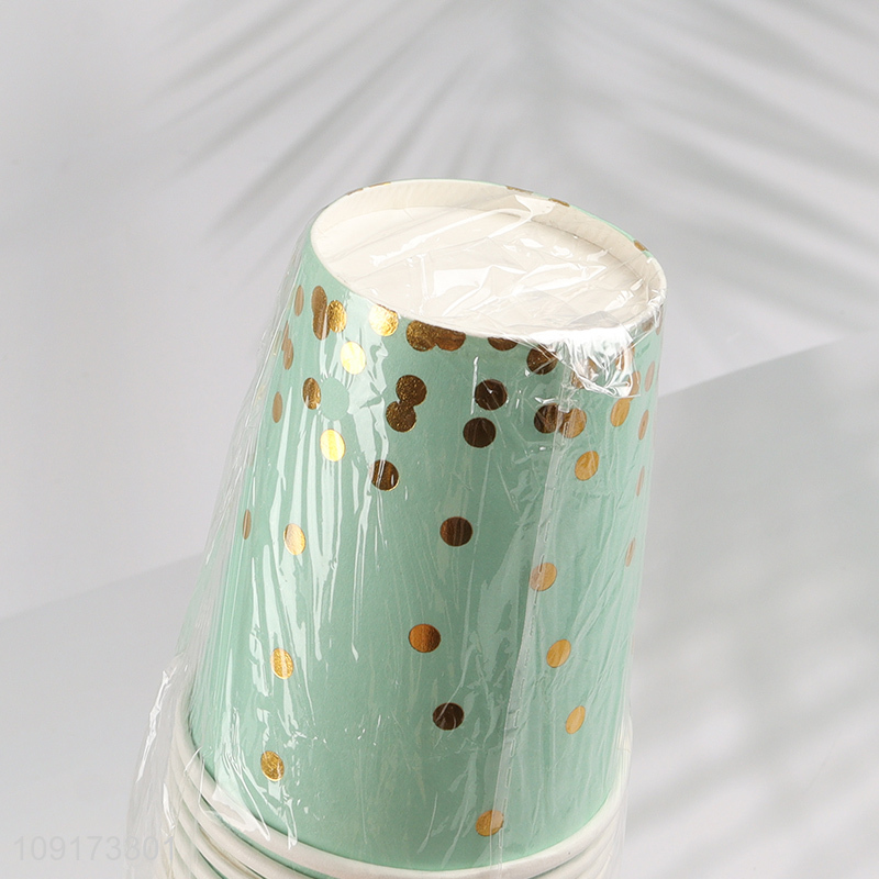 Factory Price 16 Pieces Disposable Paper Coffee Cups for Birthday Wedding