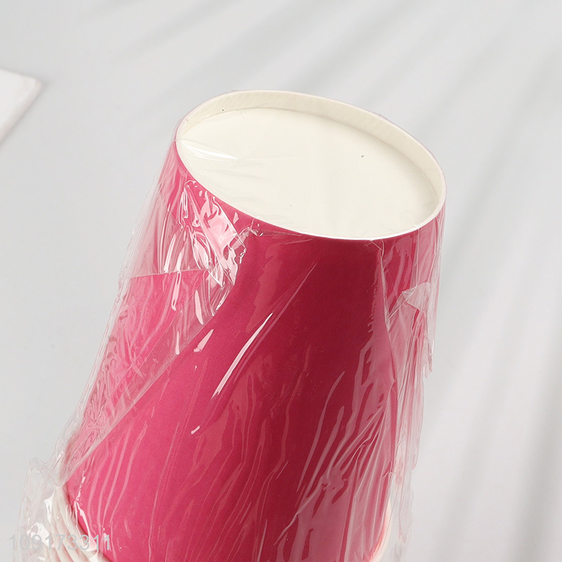 China Imports 16 Pieces Disposable Paper Cups Colorful Paper Party Cups