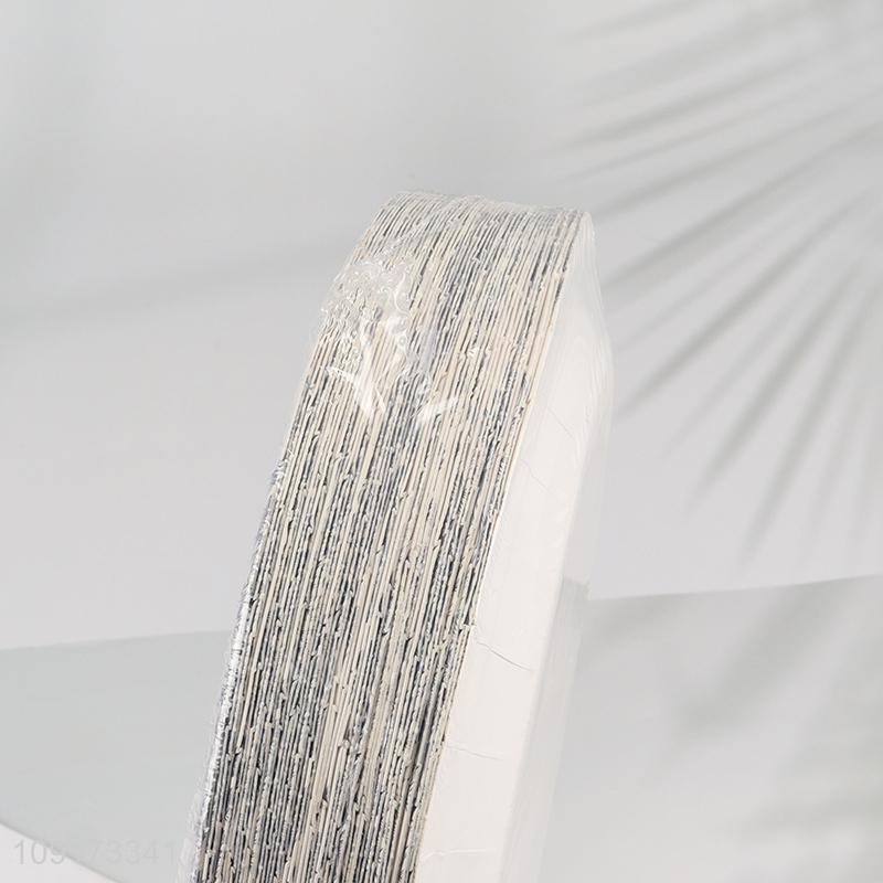 China Imports 50 Pieces Disposable Greenery Paper Plates Paper Desserts Plates