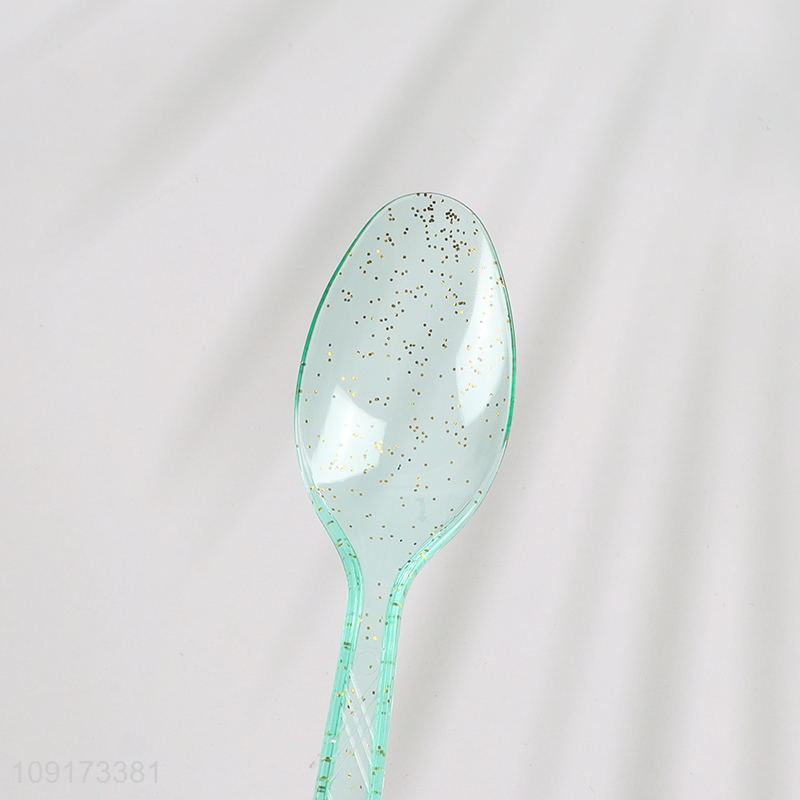 Factory Price 50 Pieces Heavy Duty Disposable Plastic Spoons for Parties