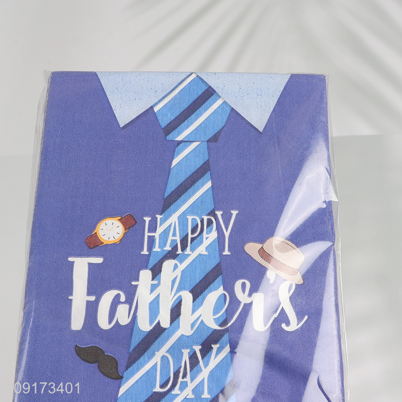New Product 25 Pieces Happy Father's Day Paper Napkins Disposable Luncheon Napkins