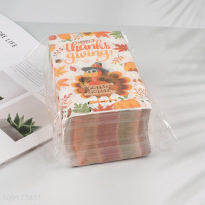 Good Quality 50 Pieces Thanksgiving Napkins Disposable Paper Napkins Party Decorations
