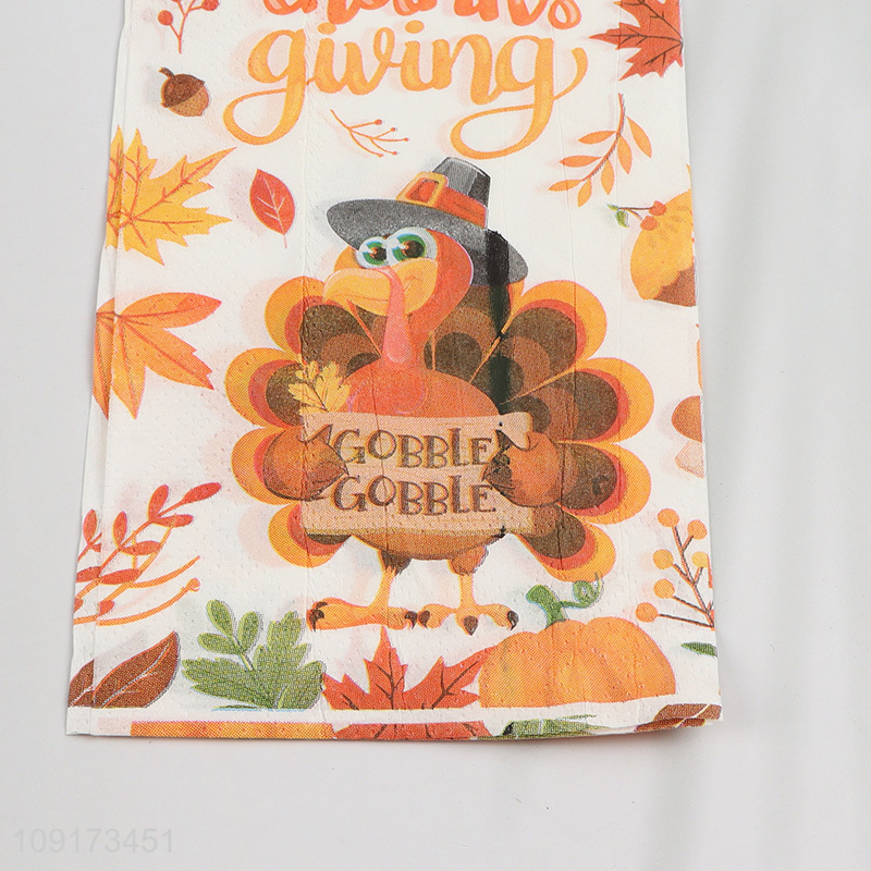 Good Quality 50 Pieces Thanksgiving Napkins Disposable Paper Napkins Party Decorations