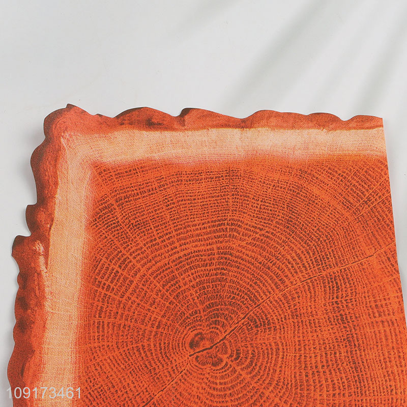 Online Wholesale 24 Pieces Wood Grain Slice Napkins Disposable Farmhouse Paper Napkins