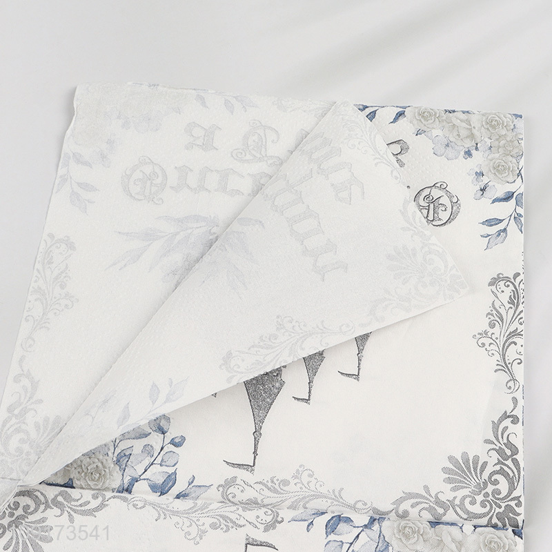 Wholesale 20 Pieces Once Upon a Time Paper Napkins Fairytale Princess Disposable Napkins