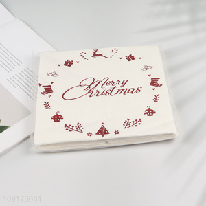 High Quality 20 Pieces Christmas Napkins Disposable Christmas Napkins Dinner Napkins