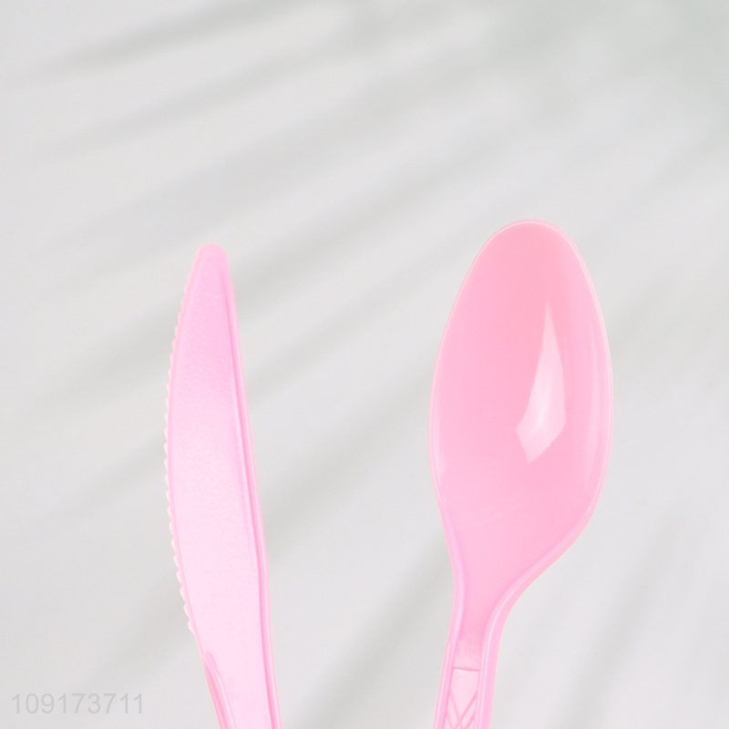 New Product 180 Pieces Plastic Cutlery Set With 60 forks, 60 Spoons & 60 Knives