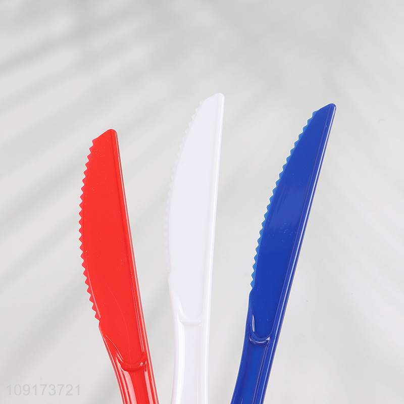 High Quality 180 Pieces Plastic Cutlery Set Plastic Spoon fork and Knife Set