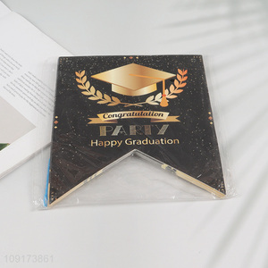 Hot Selling 20 Pieces Graduation Banners Flags Buntings Graduation Party Decorations