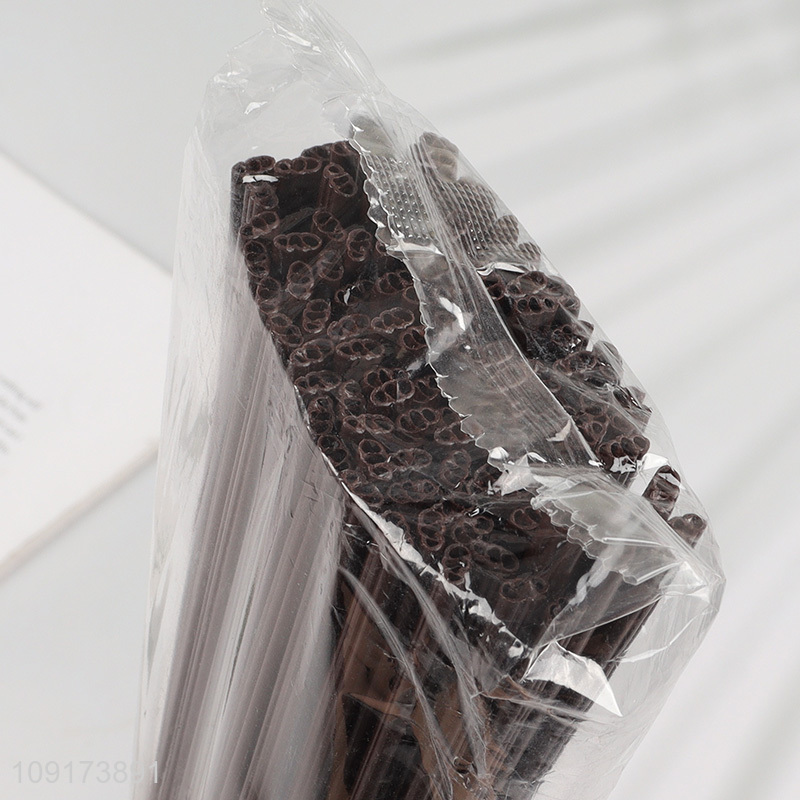 Low Price 50 Pieces Disposable Paper Straws Drinking Straws for Beverages