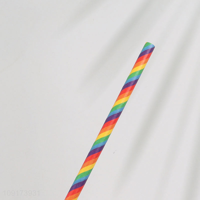 China Imports 24 Pieces Disposable Paper Straws Drinking Straws for Cocktail