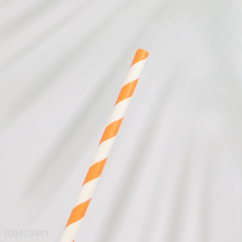 Yiwu Market 24 Pieces Disposable Paper Straws for Corktail Smoothies Coffee