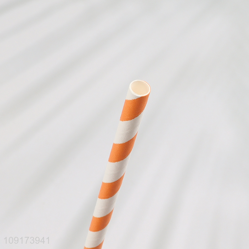 Yiwu Market 24 Pieces Disposable Paper Straws for Corktail Smoothies Coffee