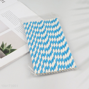 Good Quality 24 Pieces Disposable Paper Straws Non-Toxic Party Paper Straws