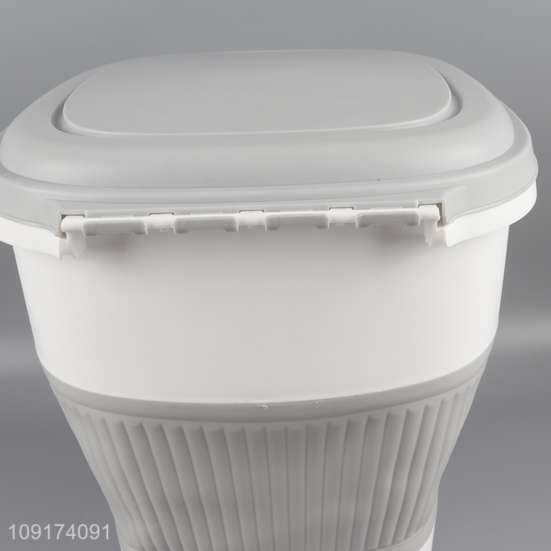 Hot Selling Container Collapsible Pet Dog Food Container with Wheels