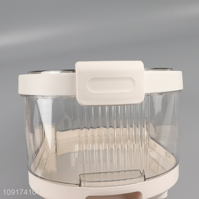 Good Quality Large Capacity Airtight Plastic Rice Storage Container with Wheels