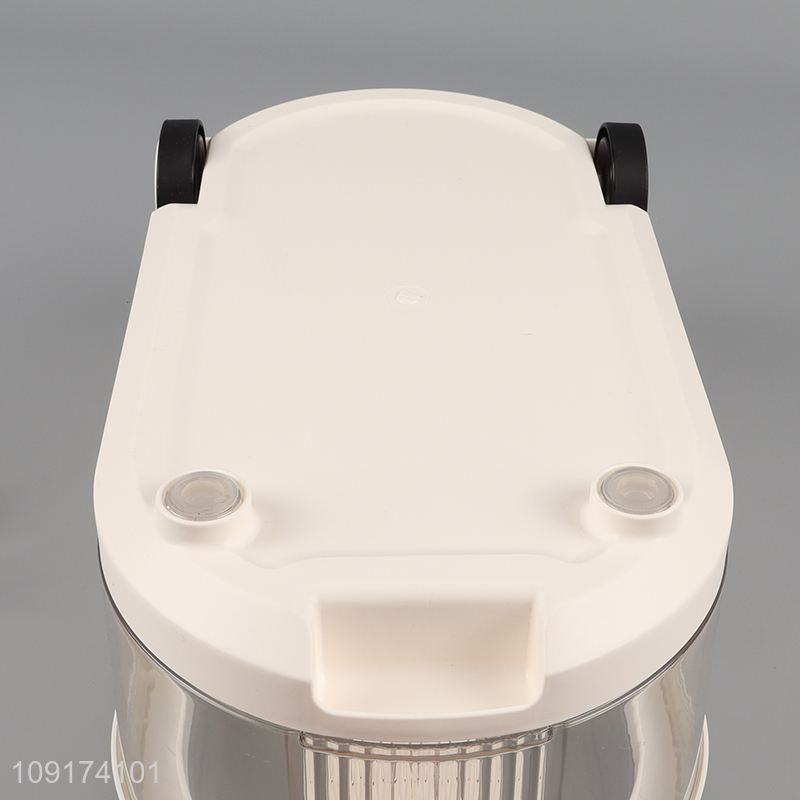 Good Quality Large Capacity Airtight Plastic Rice Storage Container with Wheels