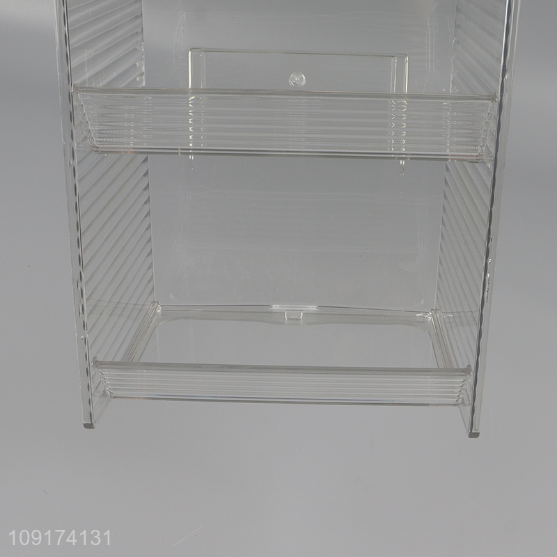 New Arrival 2-Tier Wall Mounted Plastic Food Storage Container for Kitchen