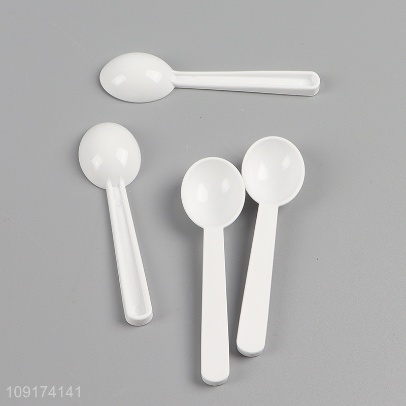 Hot Selling 4 Compartments Clear Plastic Seasoning Box with 4 Serving Spoons