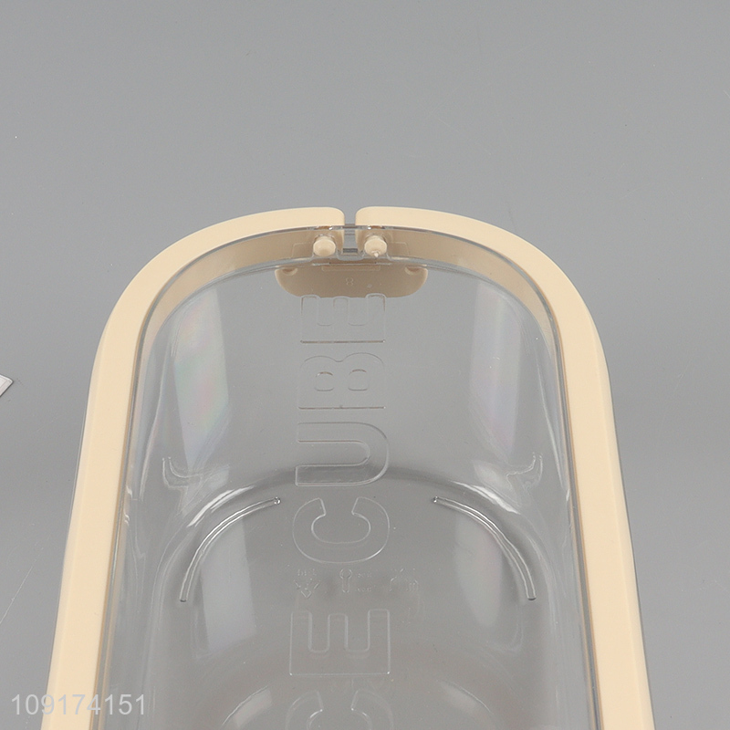 New Product Easy Release Plastic Ice Cube Tray with Lid, Bin & Ice Scoop