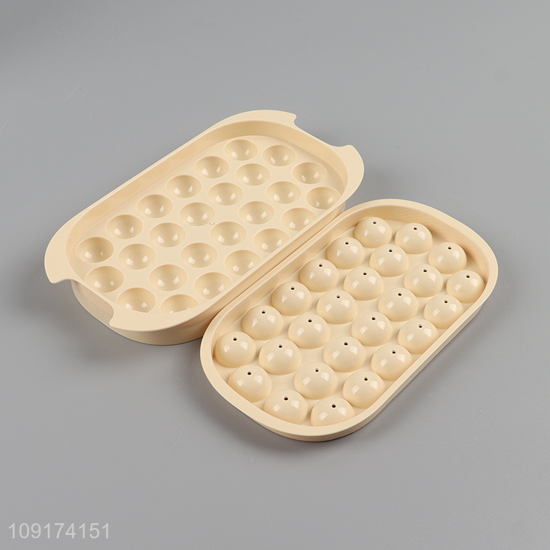 New Product Easy Release Plastic Ice Cube Tray with Lid, Bin & Ice Scoop
