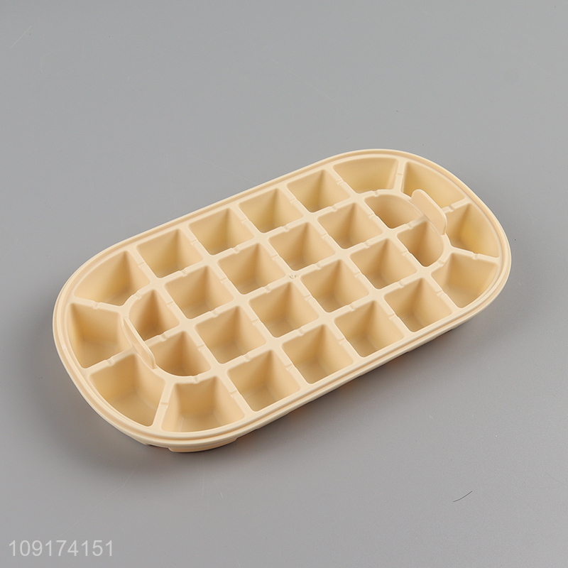 New Product Easy Release Plastic Ice Cube Tray with Lid, Bin & Ice Scoop