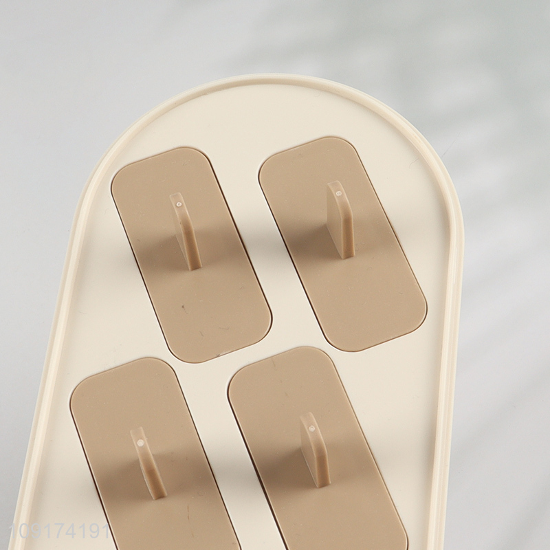 Factory Supply 6-Cavity Plastic Ice Pop Molds Homemade Popsicle Molds