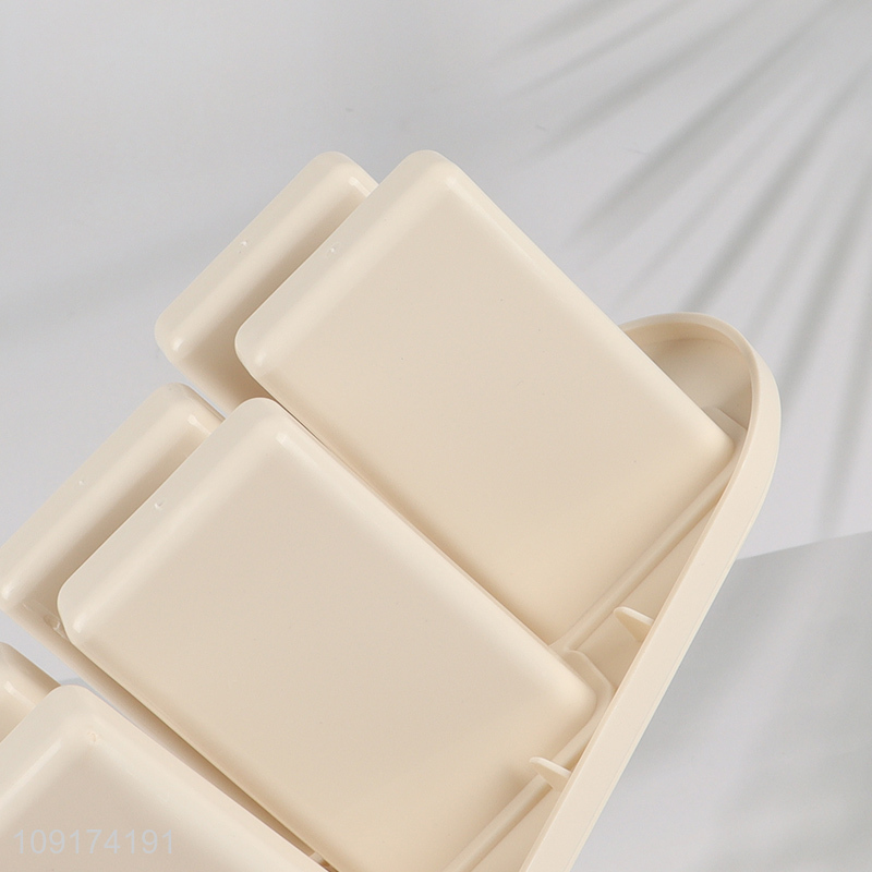 Factory Supply 6-Cavity Plastic Ice Pop Molds Homemade Popsicle Molds