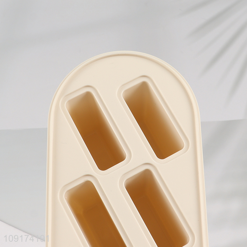 Factory Supply 6-Cavity Plastic Ice Pop Molds Homemade Popsicle Molds