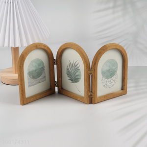 Online Wholesale Hinged Triple Picture Frames Triptych MDF Photo Frame