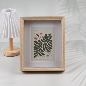 Hot Selling MDF Wood Photo Frame for Wall Mounting or Tabletop Display