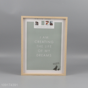 Factory Supply MDF Picture Frame for Vertical or Horizontal Wall Mounting
