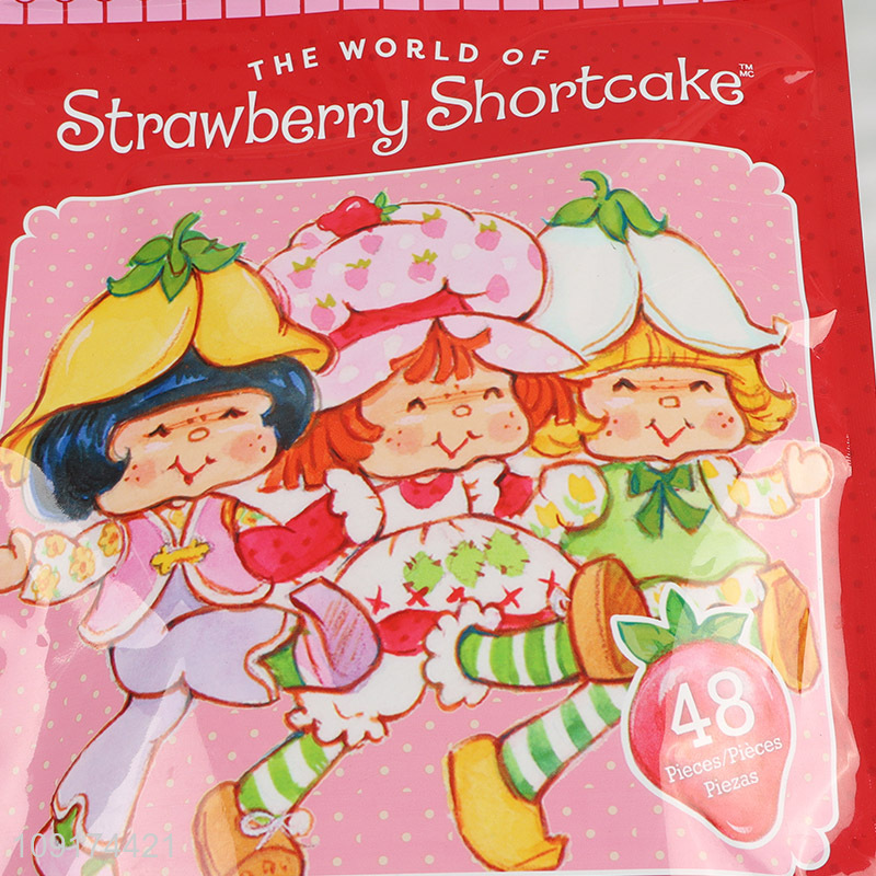 Hot Selling 48 Pieces Cartoon Jigsaw Puzzles Educational Toys for Kids Girls