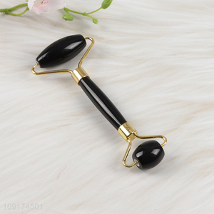 Good Quality Natural Obsidian Jade Roller Massager Face Eye Massage Roller