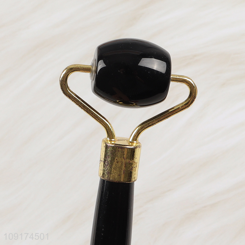 Good Quality Natural Obsidian Jade Roller Massager Face Eye Massage Roller