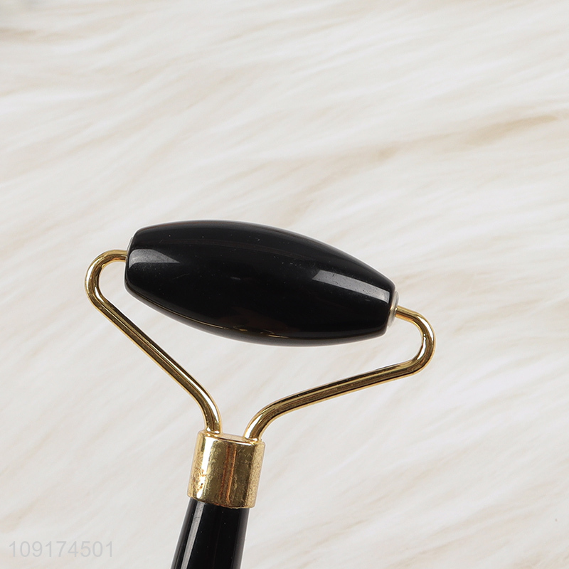 Good Quality Natural Obsidian Jade Roller Massager Face Eye Massage Roller