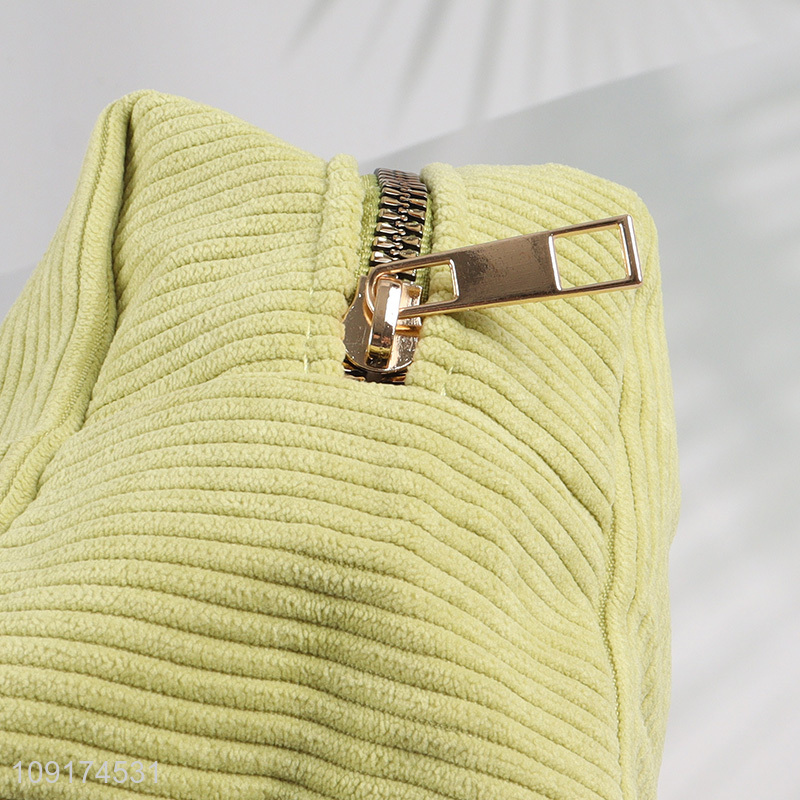 New Product Corduroy Makeup Pouch Cosmetic Bag Travel Toiletry Bag