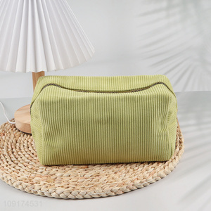 New Product Corduroy Makeup Pouch Cosmetic Bag Travel Toiletry Bag