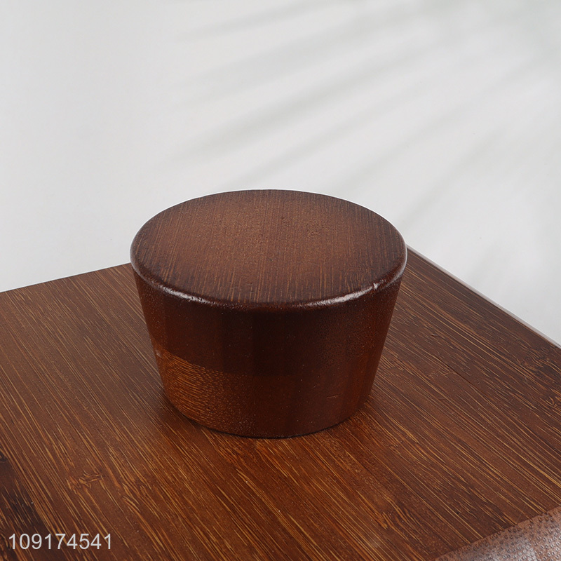 High Quality Bamboo Dessert Plate Tray Serving Plate for Fruits Snacks