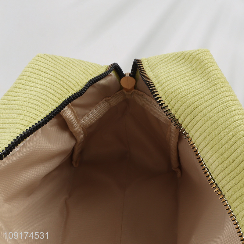 New Product Corduroy Makeup Pouch Cosmetic Bag Travel Toiletry Bag