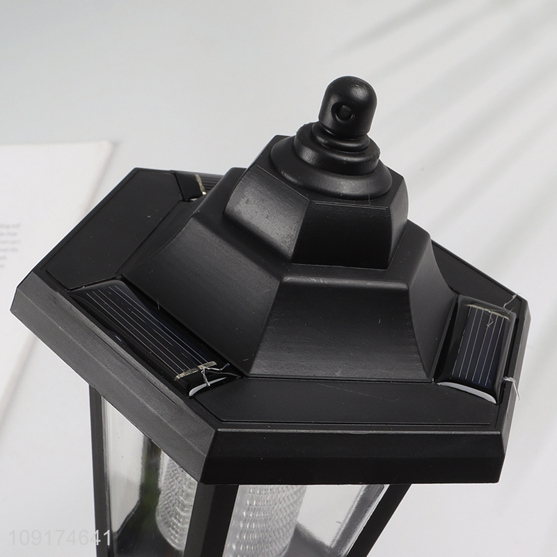 Factory Price Wall Mount Solar Hexagonal Light Lamp Outdoor LED Wall Lamp