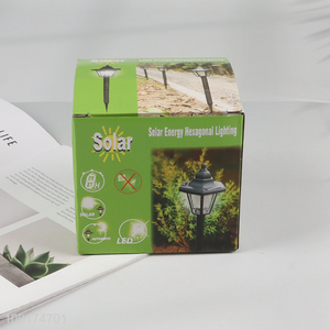 China Wholesale LED Solar Powered Lawn Light Outdoor Garden Patio Lamp