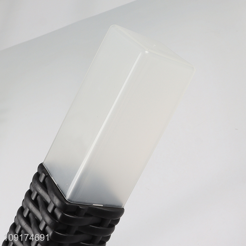 New Arrival Solar LED Rattan Lawn Lamp Outdoor Garden Patio Pathway Lamp