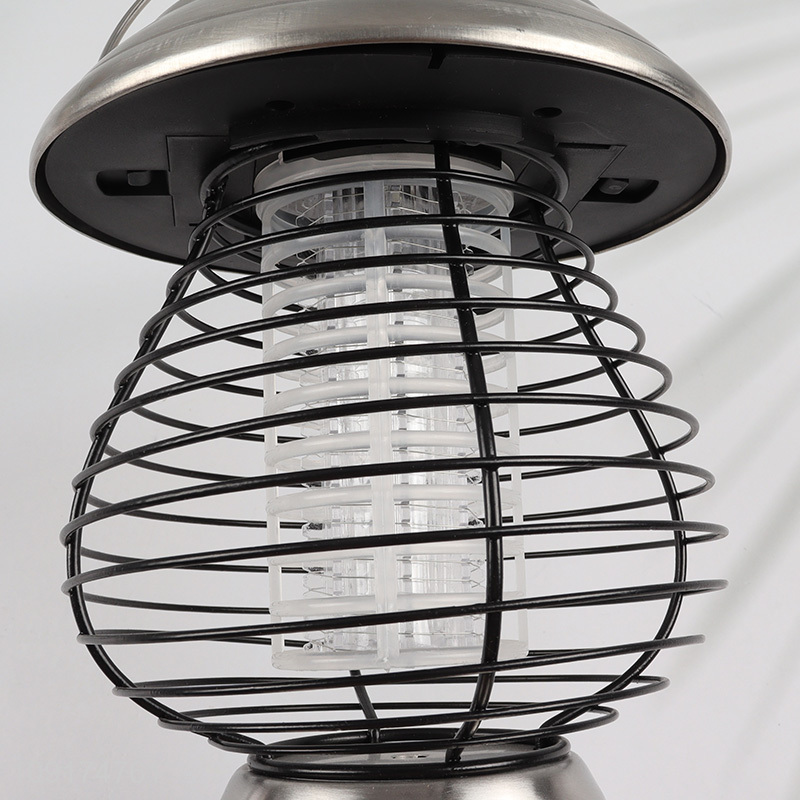 New Product Portable Outdoor Solar Powered LED Metal Mosquito Killer Lamp