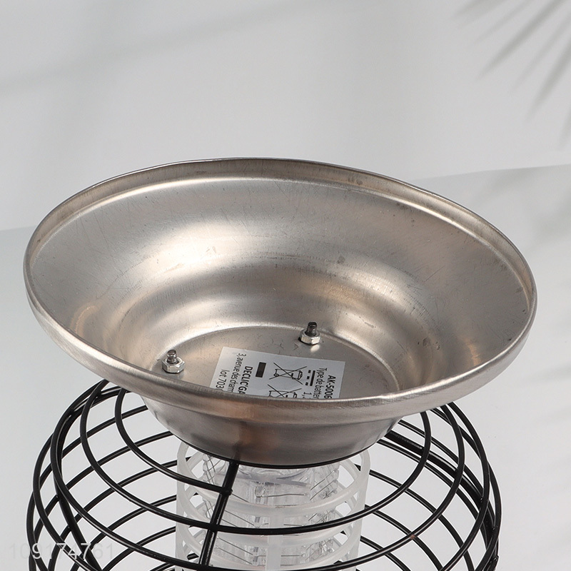 New Product Portable Outdoor Solar Powered LED Metal Mosquito Killer Lamp