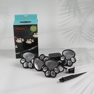 Hot Selling Cat Paw Solar Outdoor Light for Garden Patio Pathway Lawn Decor