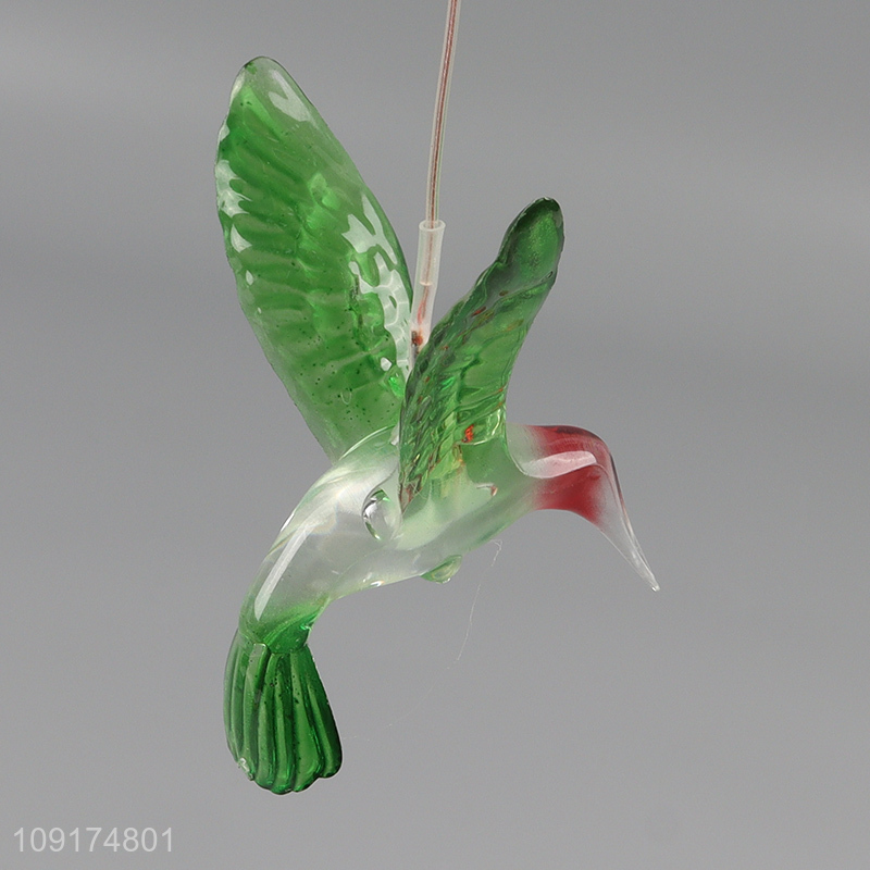 New Product LED Solar Hummingbird Wind Chime Color Changing LED Wind Chime