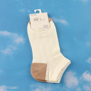 Top selling cotton breathable ankle socks low cut socks for women