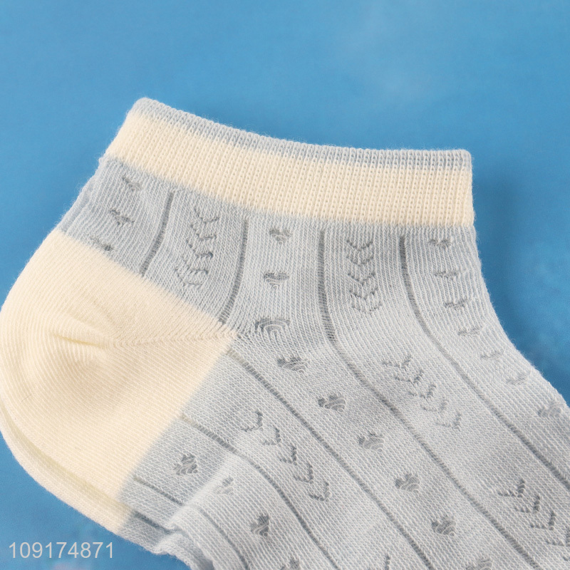 Good selling summer breathable girls ankle socks low cut socks