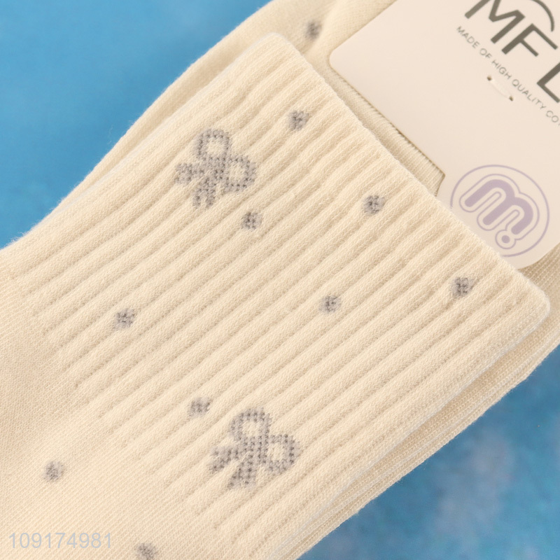 New arrival fashion cotton women casual crew socks for sale